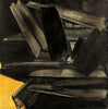 Yellow Black - Abstract Art Painting - Art Prints