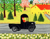 Yellow Truck - Maud Lewis - Canadian Folk Artist Painting - Large Art Prints