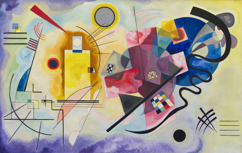 Yellow Red and Blue - Framed Prints by Wassily Kandinsky