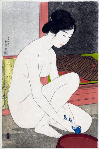 Yokugo No Onna - Hashiguchi Goyo - Japanese Woodblock Ukiyo-e Art Print - Art Prints by Hashiguchi Goyo