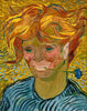 Young Man With Cornflower (Jeune Homme Au Bleuet) - Vincent van Gogh - Portrait Painting - Framed Prints