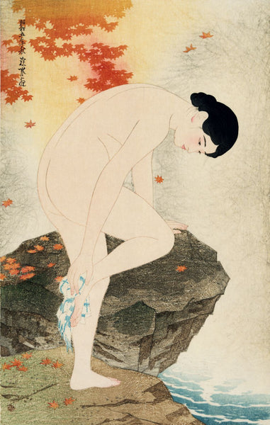 Yu no ka (The fragrance of a bath) - Framed Prints