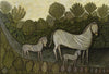 Zebras - Morris Hirshfield - Folk Art Painting - Canvas Prints