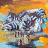 Zebras In Autumn - Framed Prints