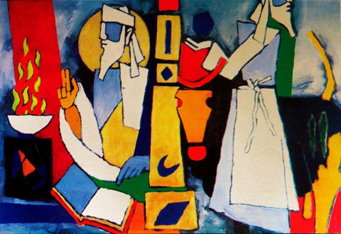 Zoroastrianism - Maqbool Fida Husain - Art Prints by M F Husain