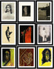 Set of 10 Best of Rabindranath Tagore Paintings - Framed Poster Paper (12 x 17 inches) each