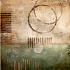 Crop Circles - Modern Abstract Painting - Set Of 2 Gallery Wrap (24 x 24 inches) each