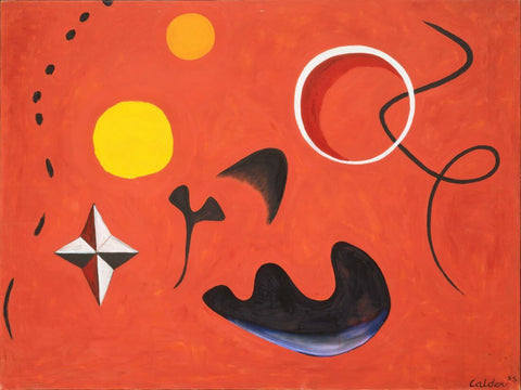 Molluscs - Alexander Calder - Surrealist Painting - Canvas Prints by Alexander Calder