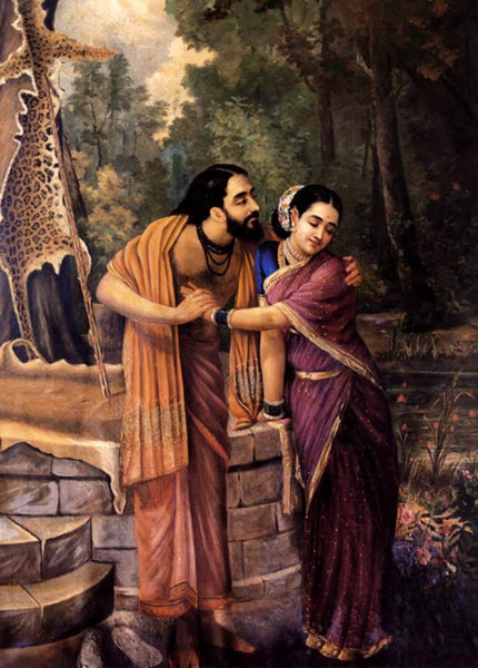 Arjuna and Subhadra - Canvas Prints