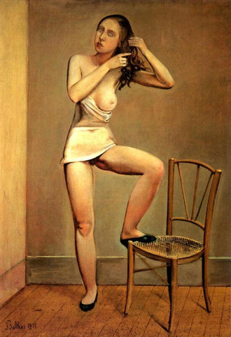 Alice Dans Le Mirior (Alice In The Mirror) - Posters by Balthus