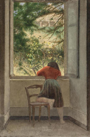 Girl At The Window by Balthus