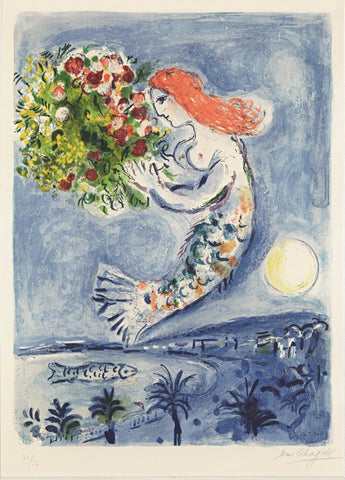 Bay of Angels - Large Art Prints by Marc Chagall