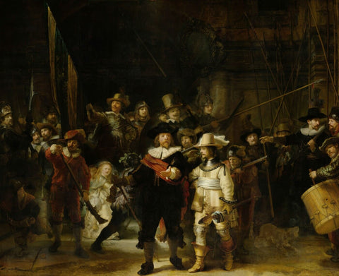 The Night Watch - (De Nachtwacht) by Rembrandt van Rijn by Rembrandt