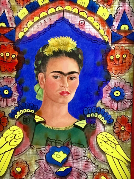 The Frame - (El marco) by Frida Kahlo - Canvas Prints