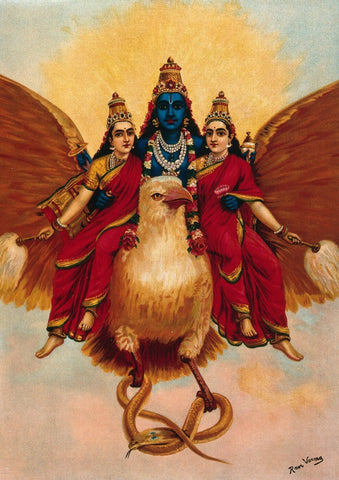 Lord Garuda - Posters by Raja Ravi Varma