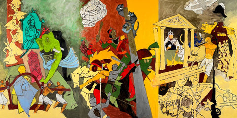 Three Dynasties by M F Husain