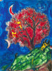 Lovers Under a Red Tree - Marc Chagall - Framed Prints
