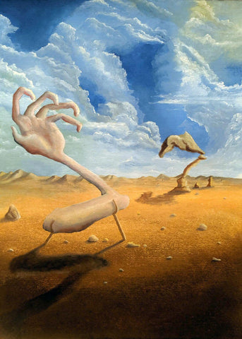 Desert (Desierta) - Salvador Dali Painting - Surrealism Art - Canvas Prints  by Salvador Dali, Buy Posters, Frames, Canvas & Digital Art Prints