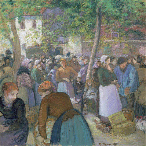 The Market Scenes by Camille Pissarro