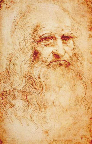 Leonardo da Vinci - Self Portrait - I - Framed Prints