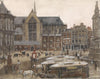 Dam Square in Amsterdam (Dam-Platz in Amsterdam)- George Breitner - Dutch Impressionist Painting - Canvas Prints