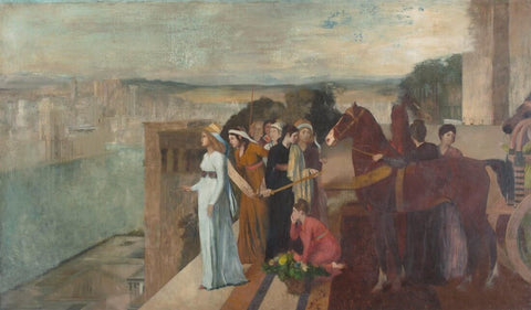 Semiramis Building Babylon 1861 by Edgar Degas