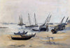 At Low Tide (La Plage A Marée Basse) - Edouard Manet - Canvas Prints