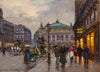 Paris Street Scene - Eduard Leon Cortez - Canvas Prints