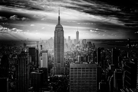 New York City Skyline With Empire State Building by Teri Hamilton