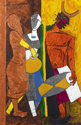 Farmers Family - M. F. Husain by M F Husain