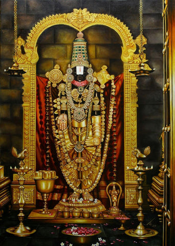 Srinivasa - Tirupati Balaji - Framed Prints by Jai