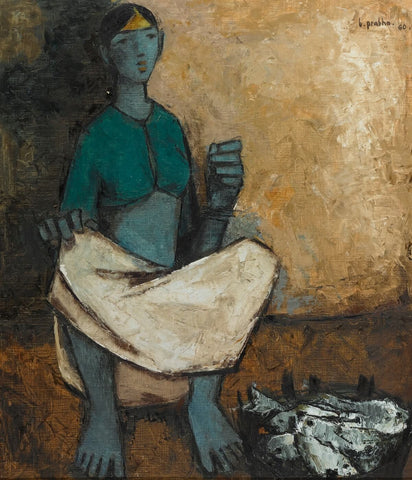 Fisher Woman - Canvas Prints