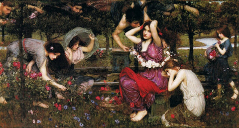 Flora And The Zephyrs by John William Waterhouse