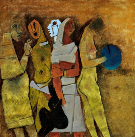 Four Women - Posters by M F Husain