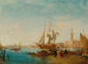 French Embarquement Sur Le Quai Des Esclavons - Large Art Prints