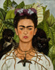Self-Portrait with Thorn Necklace and Hummingbird - Autorretrato con Collar de Espinas - Canvas Prints