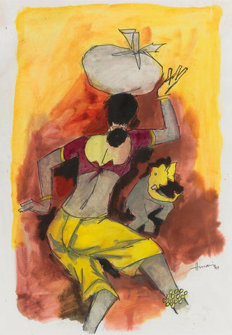 Gaja Gamini - II - Life Size Posters by M F Husain