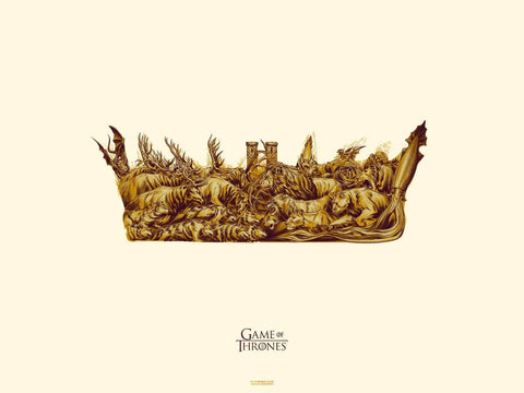 Art From Game Of Thrones - Crown - Canvas Prints