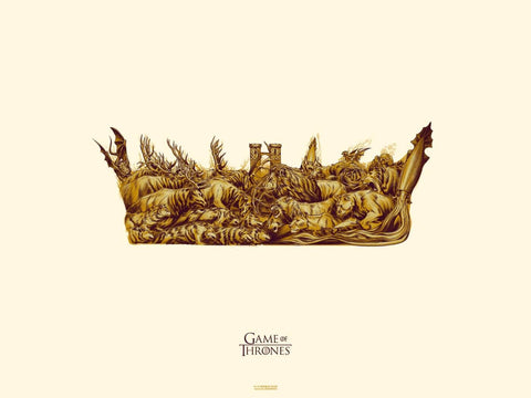 Art From Game Of Thrones - Crown by Mariann Eddington
