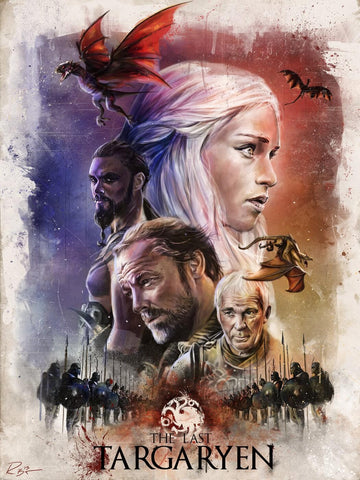 Art From Game Of Thrones - The Last Targaryen by Mariann Eddington