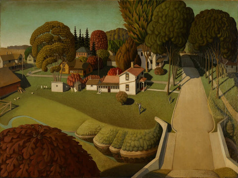 Birthplace of Herbert Hoover - Life Size Posters by Grant Wood 