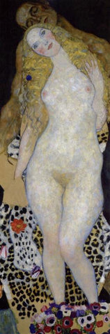 Adam And Eve - Posters by Gustav Klimt