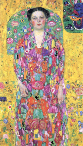 Portrait Of Eugenia Primavesi by Gustav Klimt