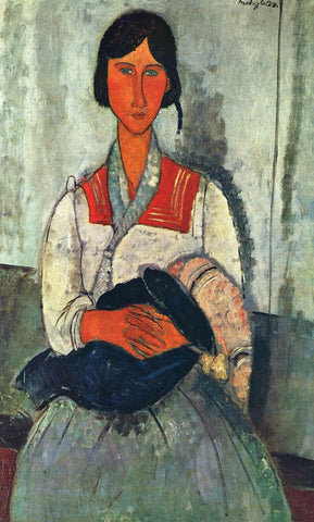 Gypsy Woman With Baby by Amedeo Modigliani