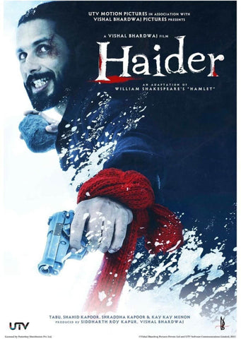 Haider Gun - Bollywood Cult Classic Hindi Movie Fan Art Poster by Tallenge Store