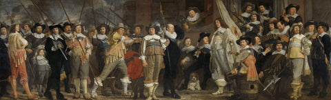 The Company Of District VIII Commanded By Captain Roelof Bicker - Large Art Prints by Bartholomeus van der Helst