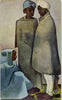 Amrita Sher Gil - Hill Man and Hill Woman - Set Of 2 Canvas Roll and Canvas Wraps