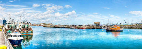 Harbor Panorama by Hamid Raza
