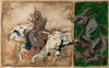 Horse Fude - Maqbool Fida Husain – Painting - Framed Prints