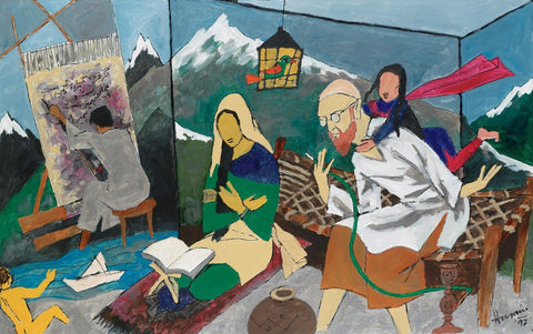 Untitled - Family 1997 - Posters by M F Husain